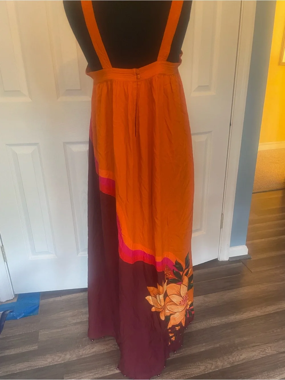 Anthropologie Farm Rio Maxi Halter Dress/Cover Up L - Picture 5 of 7
